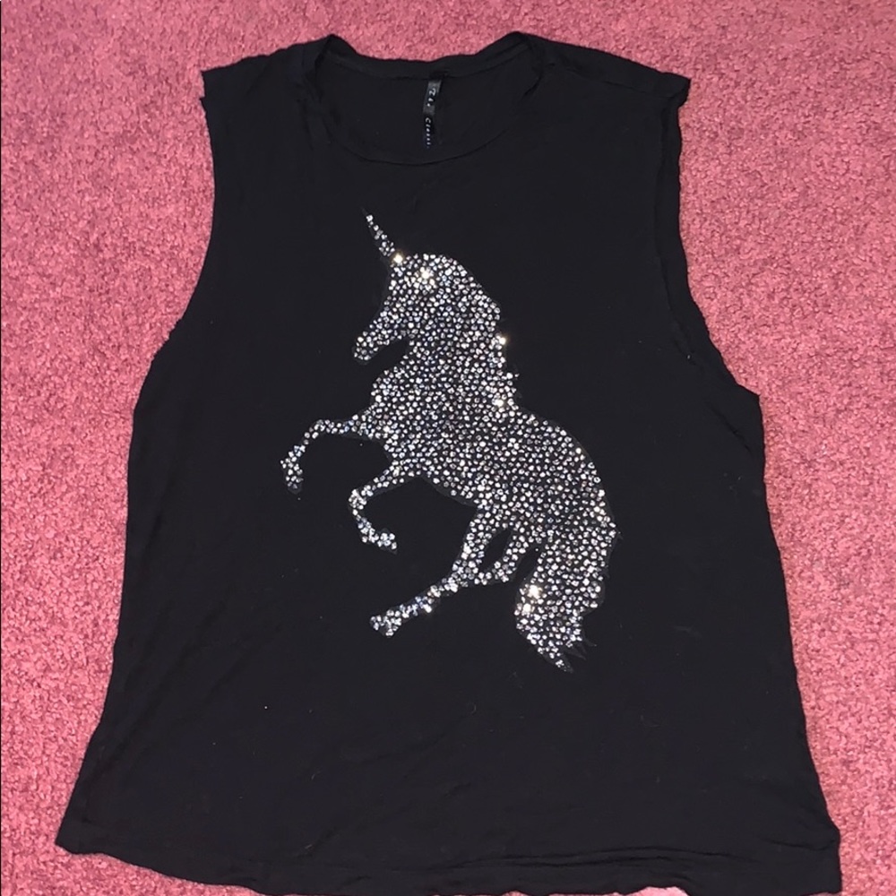 Unicorn muscle shirt